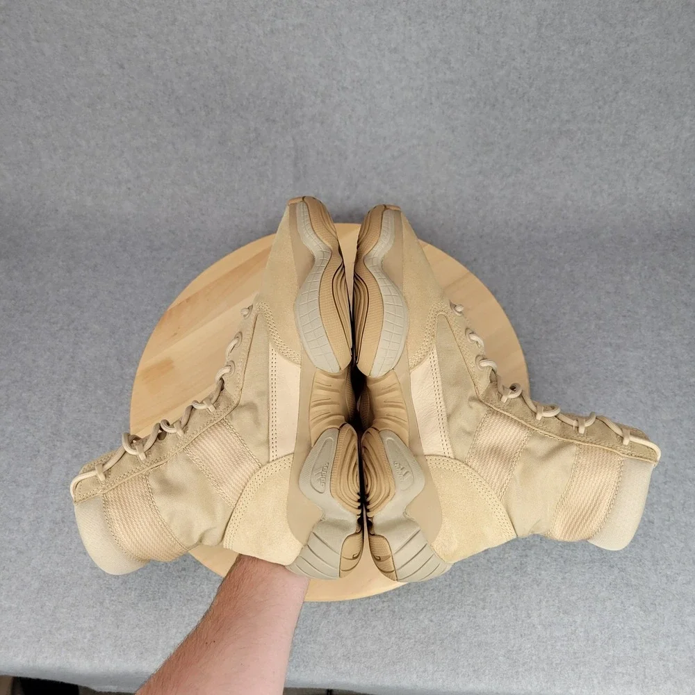 Adidas Yeezy 500 High Tactical Boot Mens 9 Sand Tan IF7549 Suede Mesh Utility